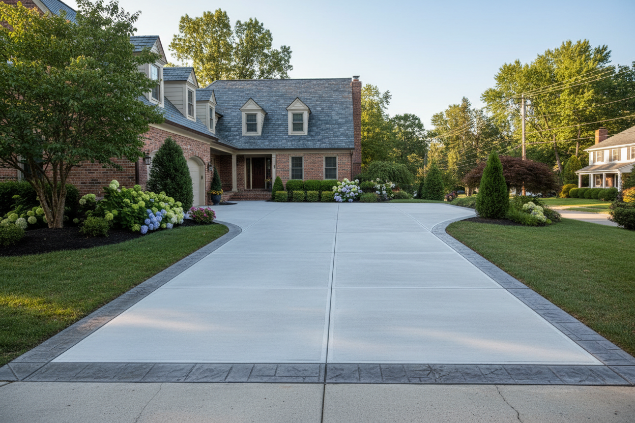 Concrete driveway installation Queens NYC