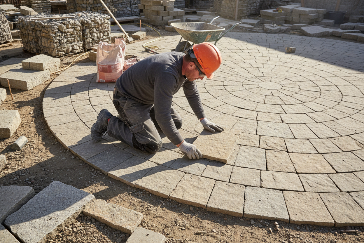 Hardscape patio installation NYC